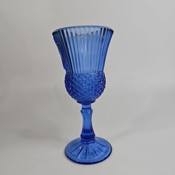 Single Avon Fostoria Cobalt Blue Goblet with George Washington 1976 - Picture 2 of 5
